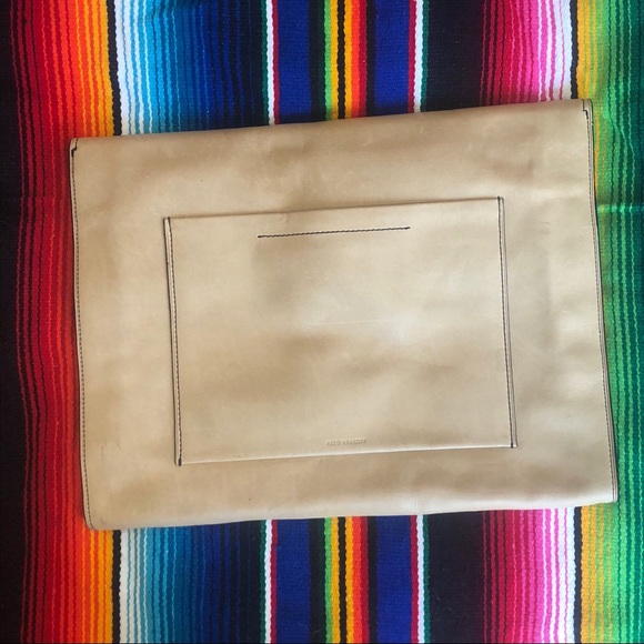 Reed Krakoff Tan Beige Leather Clutch Bag - Picture 6 of 8